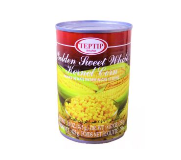 Teptip Golden Sweet Whole Corn Kernel, 425Gm, Pack Of 12